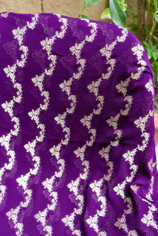 Khaddi Shikargah Purple Dupatta