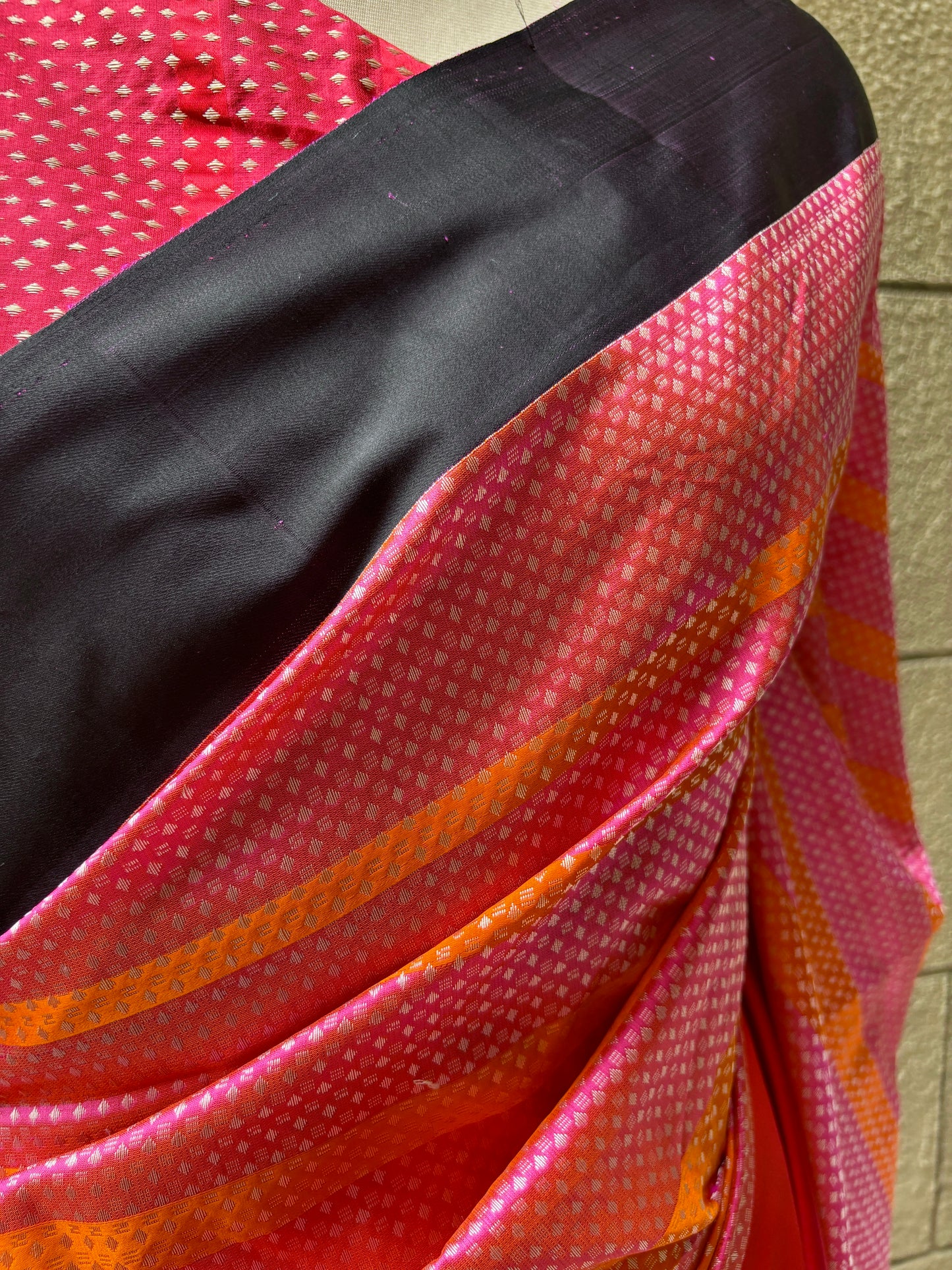 Handloom Katan Kadhua Multicolored Saree