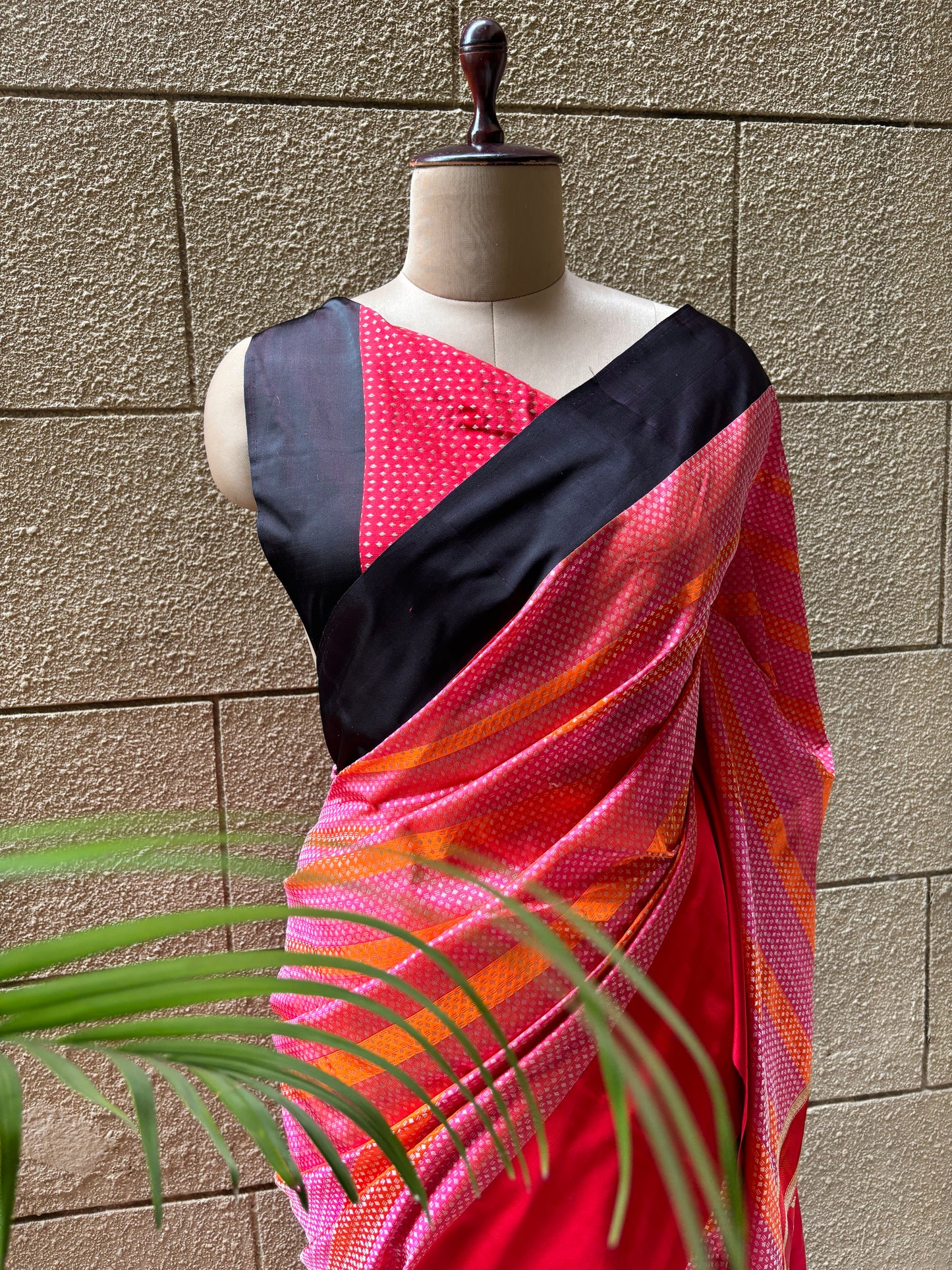 Handloom Katan Kadhua Multicolored Saree