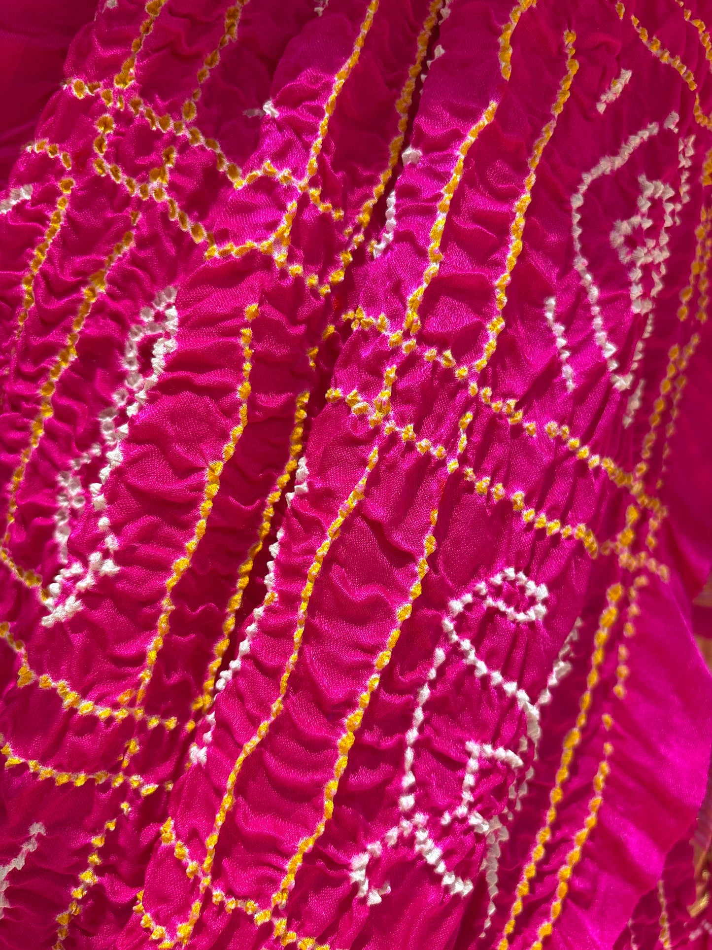 Gajji Gharchola Rani Bandhani Saree