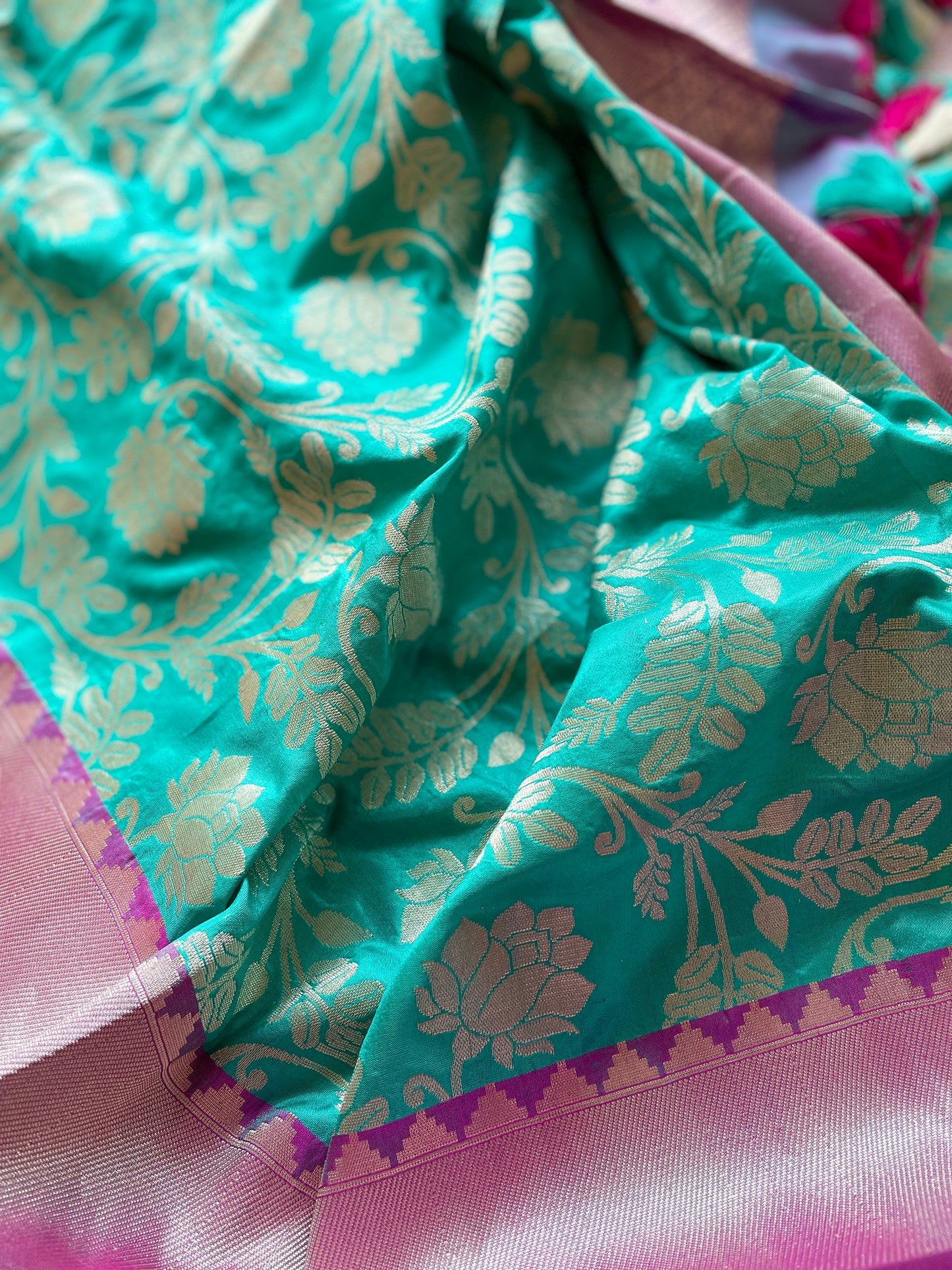 Katan Kadhua Jangla Silk Dupatta