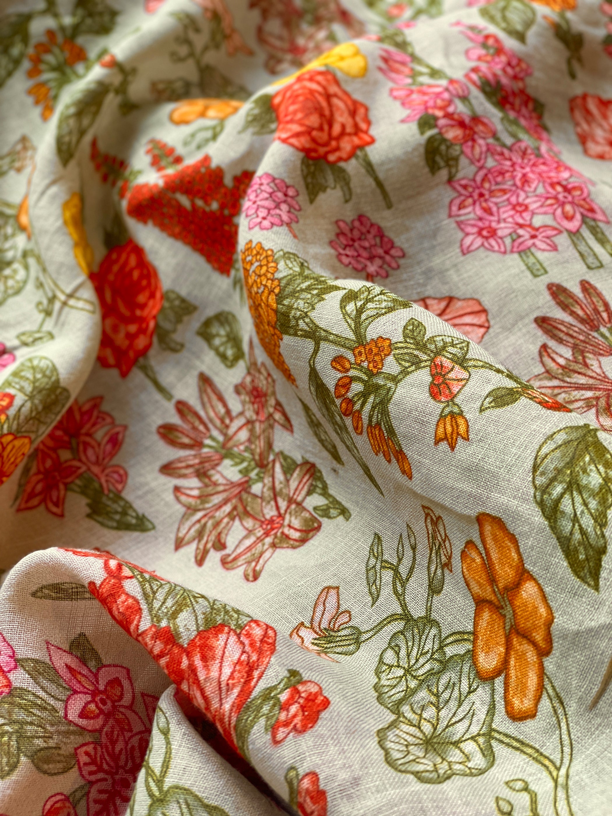 Floral deals printed fabric